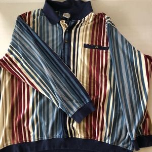 King Size Men’s Rugby Sz 4XLT XXXXLT Striped